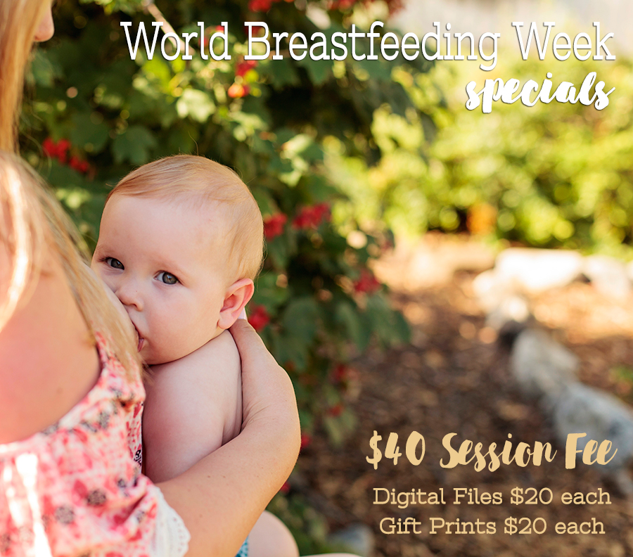 Celebrate World Breastfeeding Week with a Nursing mini-session with Adored by Meghan in the Tri-Cities, WA.