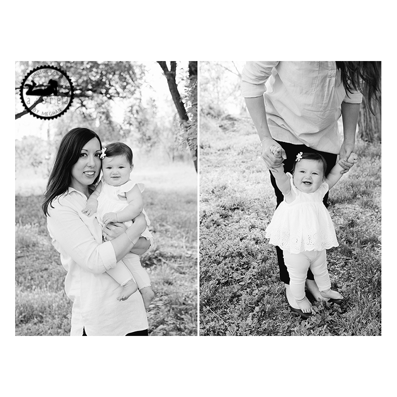 Mommy & Daughter Black and White Richland WA Baby & Family Photographer Adored by Meghan