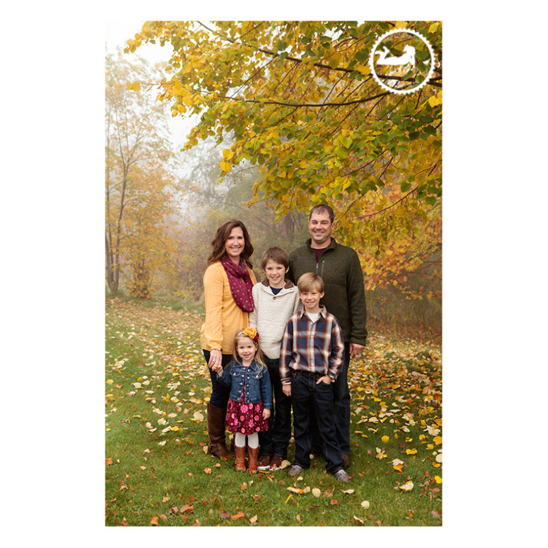 Tri-Cities WA family photographer adored by meghan.  Family Fall portraits in the fog along the Columbia River in Kennewick, WA.