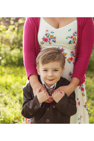 Photos of a Mother and Son during Spring mini-session photos with Adored by Meghan