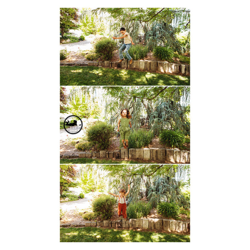 Sibling fun in the gardens, photos by Adored by Meghan Pasco WA