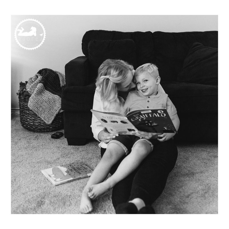 Reading with Mom. Adored by Meghan, Kennewick, WA photographer.